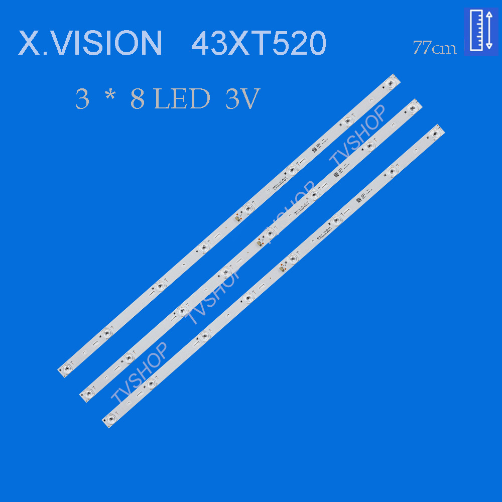 بک لایت تلویزیون ایکس ویژن 43XT520