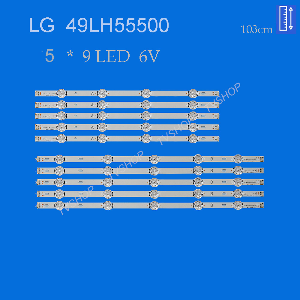 بک لایت تلویزیون ال جی مدل 49LH55500